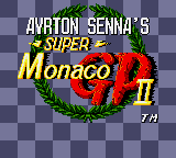 Ayrton Senna's Super Monaco GP II (Japan) Title Screen